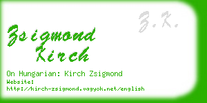 zsigmond kirch business card